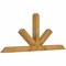 Ekena Millwork Saratoga Rough Sawn Timber Gable Bracket, Western Red Cedar, 72"W x 30"H x 4"D x 4"F, 10/12 Pitch GBW072X30X0404SAR00RWR - alternate 4